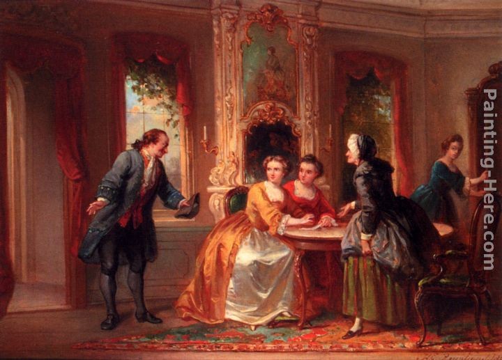 Hendricus Engelbertus Reijntjens An Elegant Entrance